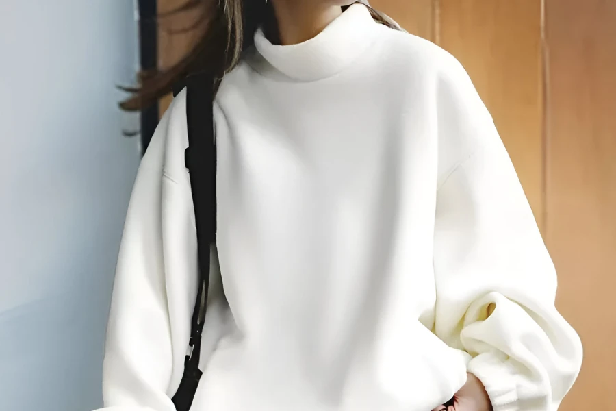 Trendy Oversized Winter Sweatshirt